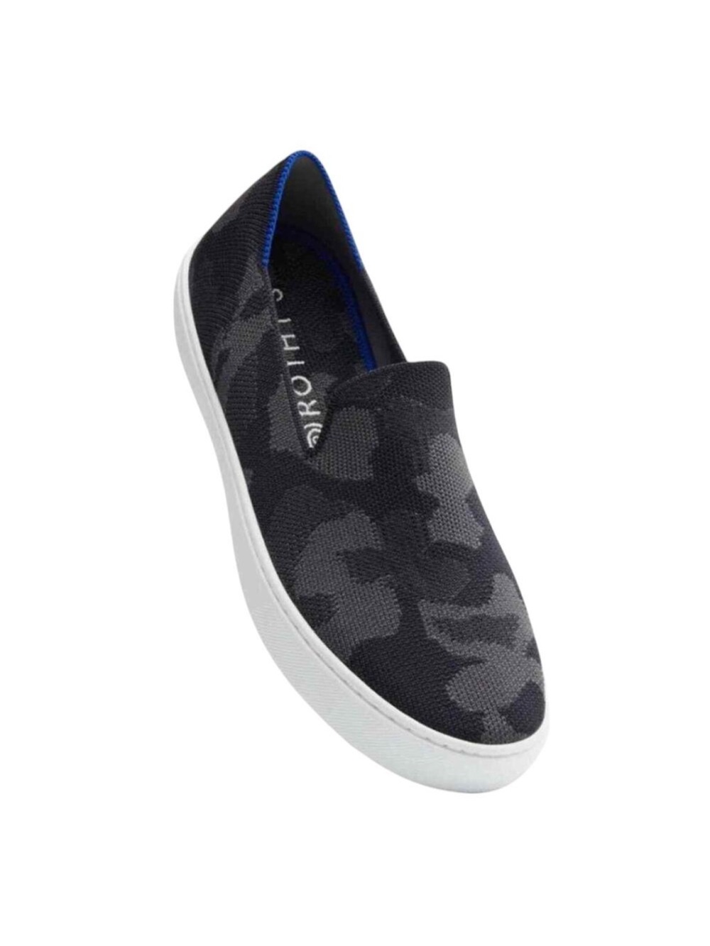 Rothy’s The Original Slip On Sneakers in Grey Camo Print